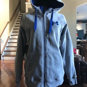 UnderArmour Mens UA Storm Grey Zipper Hoodie